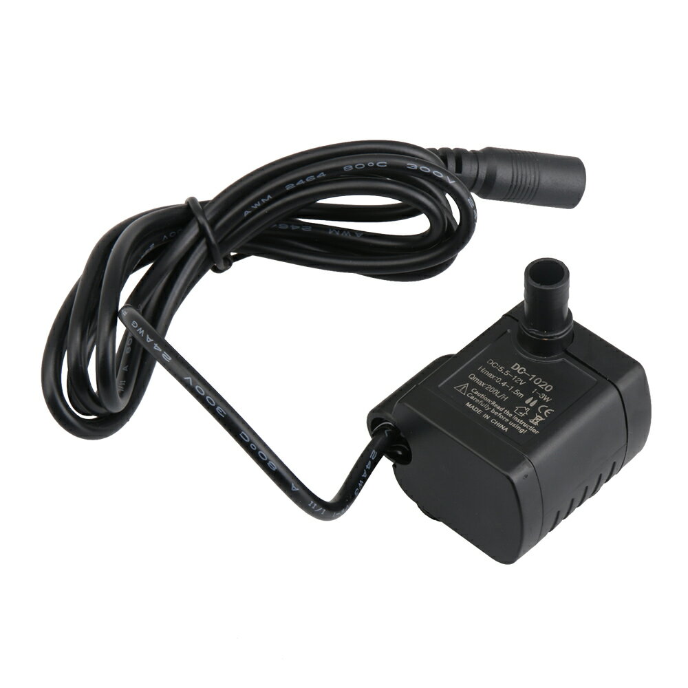Rakuten - 水中 ポンプ DC5.5-12V 1-3W 200L/H 水槽の噴水 魚の池用