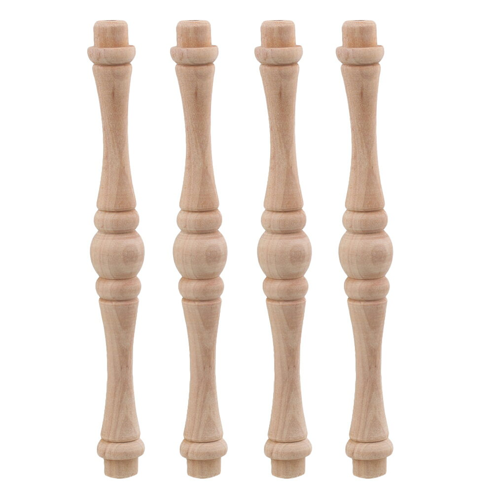 Rakuten - 木製 スピンドル 15 x 1.8cm ワイン ビルディング ティー ハウス ホーム デコレーション用 4個パック