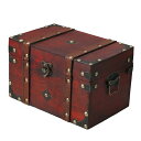 22 x 14.5 x 14cm トランク ボックス ジュエリー 収納 トレジャー カード 収集用