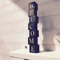 【送料無料♪】<WELCOMBLOCK>welcome木製ウェルカムボードギフト新築プレゼントひのき