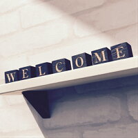 【送料無料♪】<WELCOMBLOCK>welcome木製ウェルカムボードギフト新築プレゼントひのき