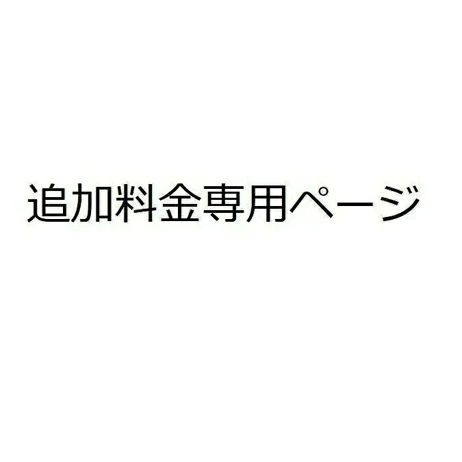 Rakuten - 『別途追加料金』追加料金等の別途追加料金専用ページ