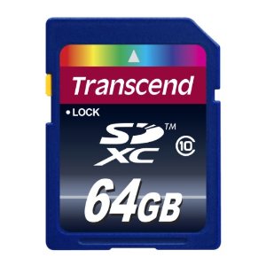 Transcend /gZh SDXCJ[h 64GB  class10 SDJ[h!!