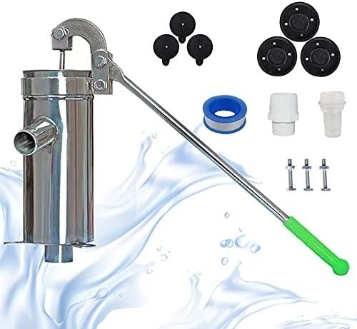 timiland 井戸ポンプ 手押しポンプ 井戸 手押し 手動ポンプ ステンレス製 排水 ポンプ 手動 庭 畑 水やり