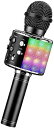 ShinePick カラオケマイク Bluetooth マイク 録音可能 ワイヤレスマイク ノイズキャンセリング エコー機能搭載&伴奏機能