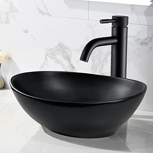 ブラック 洗面ボウル 410*340*145mm 手洗いボウルセット おしゃれ 洗面ボール 置き型 洗面台