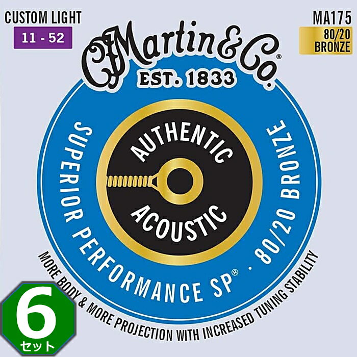 ブルーのパッケージの「SP弦」は、従来のマーティン弦とSP弦を一体化したもので、ライナップの中では最もスタンダードな弦と言える。 従来は芯線のメッキ加工にプラス・プレート（銅メッキ）とティン・プレート（錫メッキ）が混在していたが、HT（HighTensile）と呼ばれる伸縮に強い高張力な芯線を特徴とし、これまで以上にサウンドのみならず耐久性に優れた弦に生まれ変わりました。