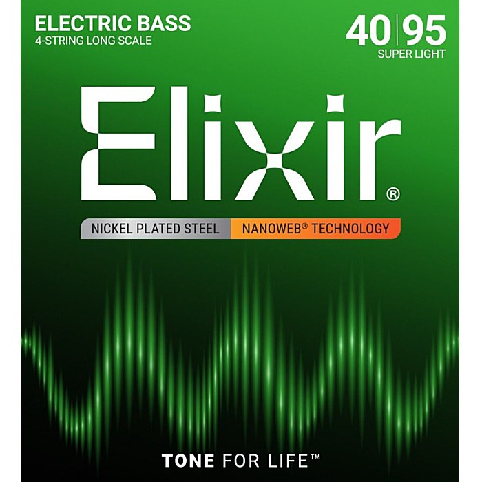 Elixir Nanoweb Bass #14002 Super Light 040-095 エリクサー コーティング弦 ベース弦