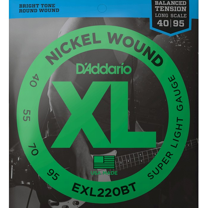 D'Addario EXL220BT Balanced Tension Nickel Wound 040-095 Long Scale ダダリオ ベース弦