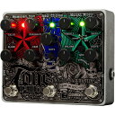 アナログディレイのMemory Toy、アナログコーラスのNeo Clone、ディストーションのMetal Muff、Electro-Harmonixの人気機種3つが合体してマルチエフェクターになりました。さらに本機だけの機能としてノイズゲートも装備しています。 エフェクトはそれぞれが完全に独立しており、それぞれのセクションのオン／オフを個別で行うことが可能です。コントロールノブはリアルタイムで操作でき、スクロールしないといけないメニューや、場面によって機能が切り替わるようなこともありません。 このTone Tattooを使うことは3種類のペダルを使用するのと同じ効果が得られますが、パッチケーブルは不要で電源アダプターは1個だけ。ペダルボード上で必要なサイズもペダル1つ分です。 電源：9V DC センターマイナスアダプター JP9.6DC-200（付属）