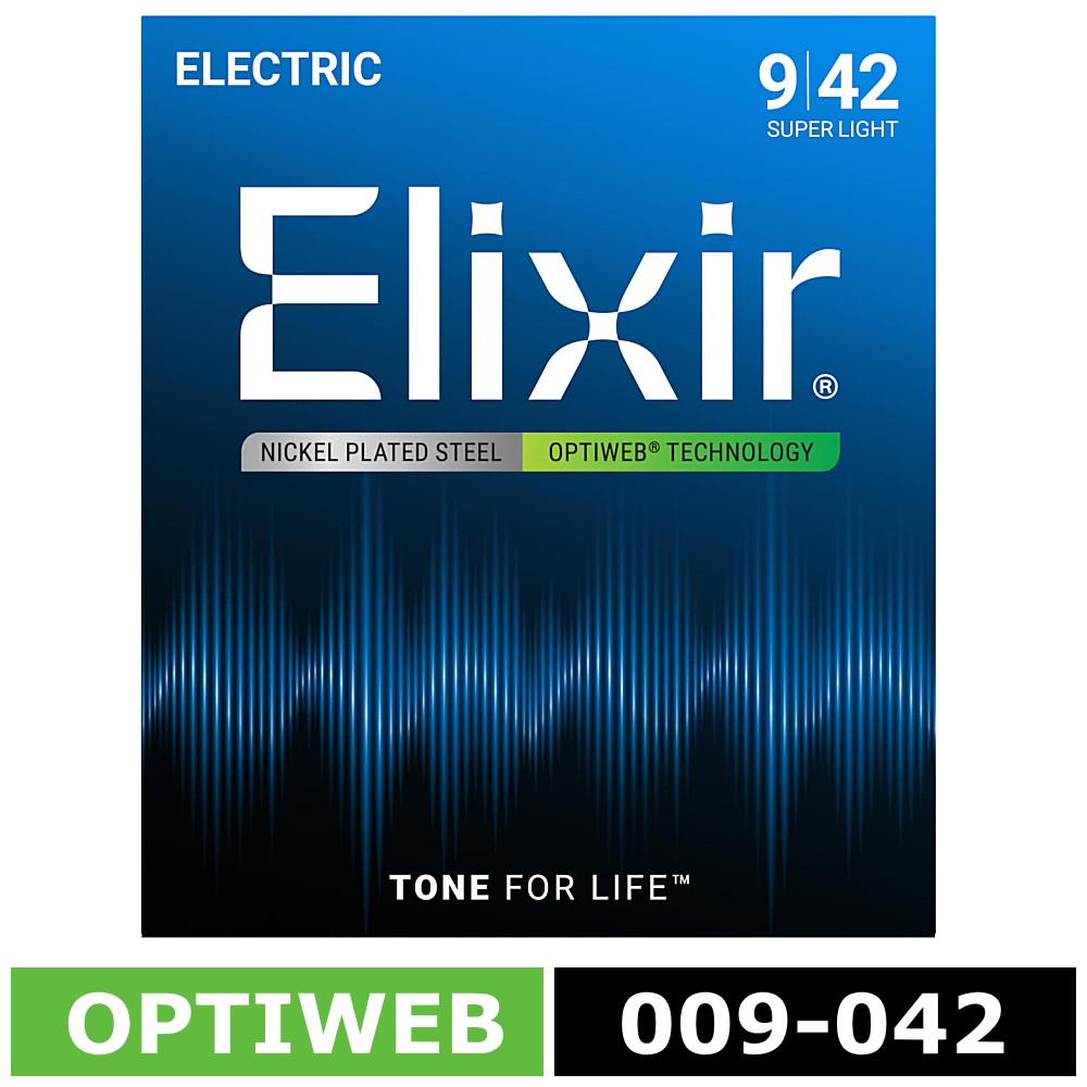 Elixir OPTIWEB #19002 Super Light 009-042 エリクサー コーティング弦 エレキギター弦