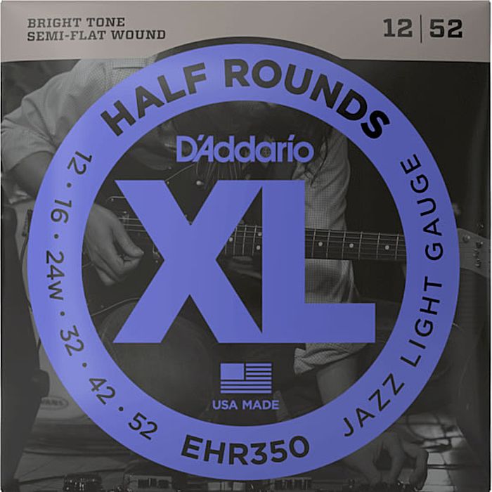 Rakuten - D'Addario EHR350 Half Rounds 3弦ワウンド 012-052 ダダリオ ハーフラウンド エレキギター弦