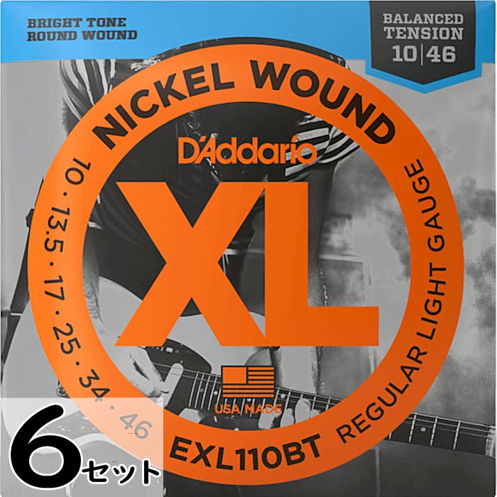 Rakuten - 6セット D'Addario EXL110BT Balanced Tension Nickel Wound 010-046 ダダリオ エレキギター弦