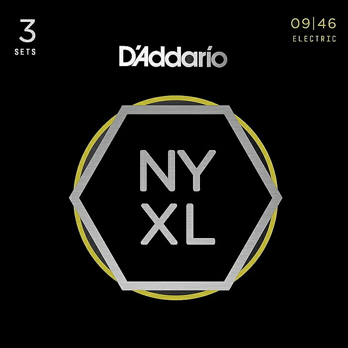 Rakuten - 3セットパック D'Addario NYXL0946-3P Super Light Top/Regular Bottom 009-046 ダダリオ エレキギター弦