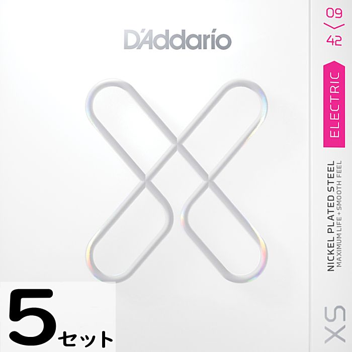 Rakuten - 5セット D'Addario XSE0942 XS Nickel 009-042 ダダリオ コーティング弦 エレキギター弦