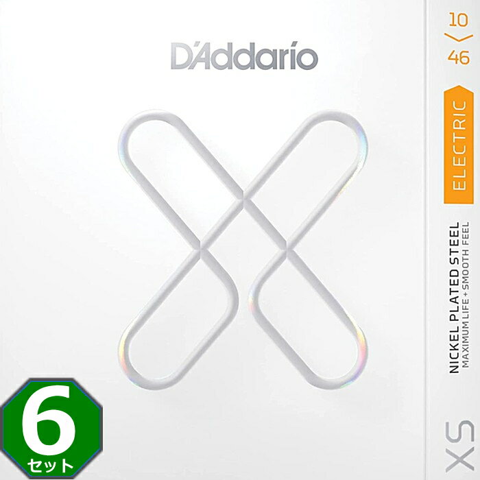 6セット D'Addario XSE1046 XS Nickel 010-046 ダダリオ コーティング弦 エレキギター弦