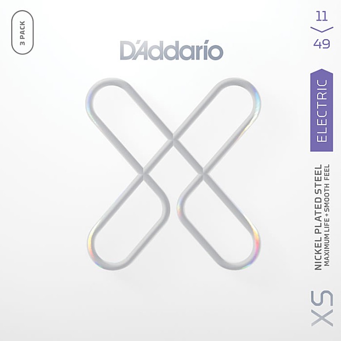 0.11- 0.48 - 3セットパック D'Addario XSE1149-3P XS Nickel 011-049 ダダリオ コーティング弦 エレキギター弦