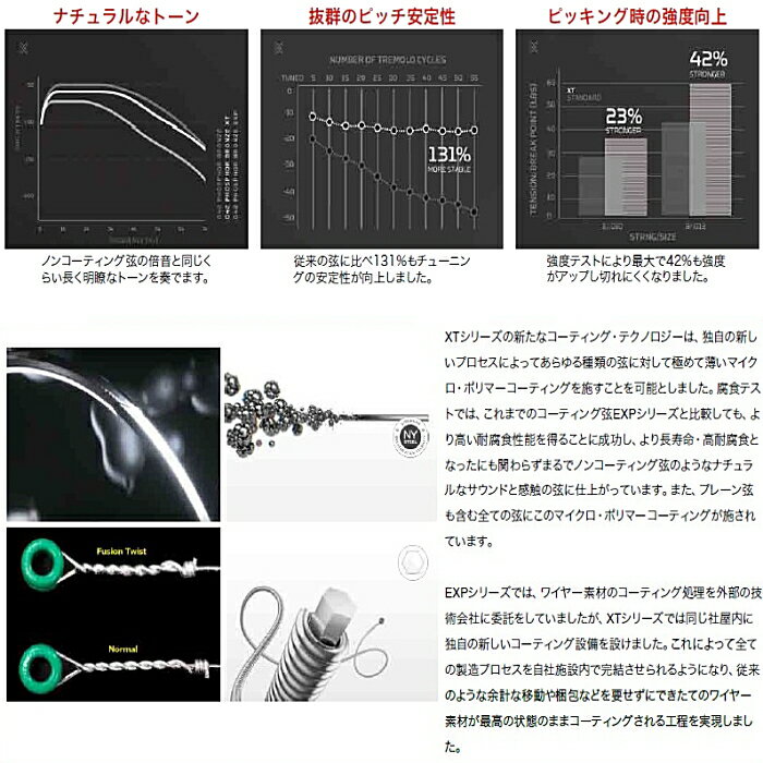 3セットパック D'Addario XTE1046-3P XT Nickel 010-046 ダダリオ コーティング弦 ...