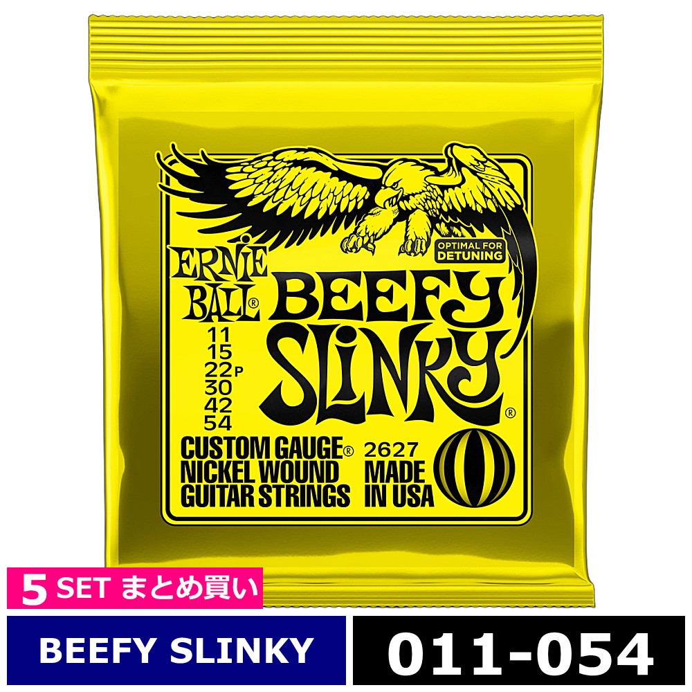 世界中のトップ・ギタリストから圧倒的な支持を得ているスタンダード・スリンキー・シリーズ。 錫メッキしたヘックススティールコア（六角形の芯線）にニッケルメッキ スティールワイヤーを巻いたワウンド弦と、高硬度の錫メッキしたハイカーボンスティールのプレーン弦を組み合わせたセットです。 癖がなくバランスのとれたサウンドを特徴にしていますので、ロック、カントリーからポピュラーまで、幅広くジャンルを選ばず使用いただけます。