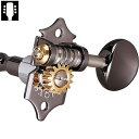 Gotoh SXB510V-CK L3R3 ゴトー ギターペグ 3対3 コスモブラック(ボタンオプション対応)