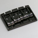 Gotoh 404SJ-4-B Bass Bridge ゴトー ベースブリッジ スチールサドル/亜鉛プレート ブラック
