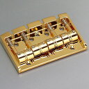 Gotoh 404SJ-4-GG Bass Bridge ゴトー ベースブリッジ スチールサドル/亜鉛プレート ゴールド