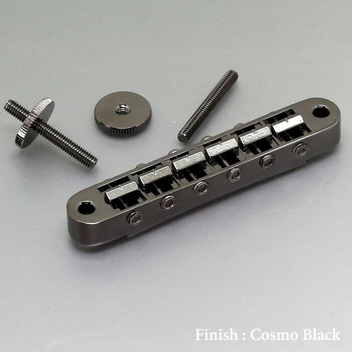 Gotoh GE103B-CK Tune-o-matic Bridge ゴトー ブリッジ セリアゲ式ナッシュビルタイプ コスモブラック