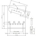 Gotoh GTC201-GG Telecaster Bridge ゴトー テレキャスターブリッジ ブラスサドル ゴールド 2