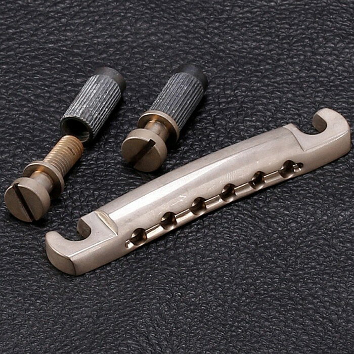 Gotoh GE101A Stop Tailpiece Relic Aged Nickel ゴトー アルミ ストップテールピース レリック/エイジング加工