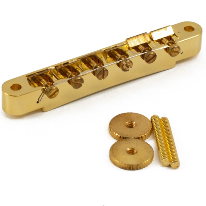 Kluson ABR-1 Bridge WIRED/Brass Saddle/Gold Tune-o-matic ブリッジABR-1タイプ ワイヤー付 ブラスサドル ゴールド