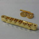 Montreux Selected Parts #8759 Tune-o-matic ブリッジ セリアゲ式ABR-1タイプ ワイヤー付サドル ゴールド
