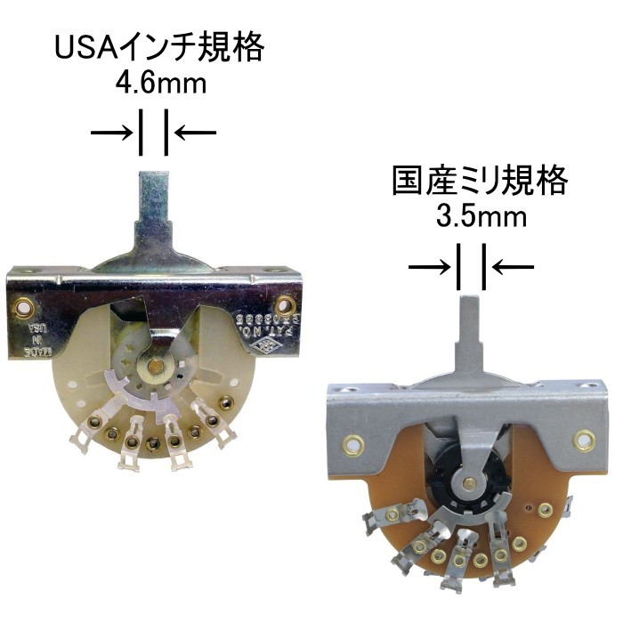 Montreux Selected Parts #8875 レバースイッチノブ ストラトキャスタータイプ ミリ ブラック