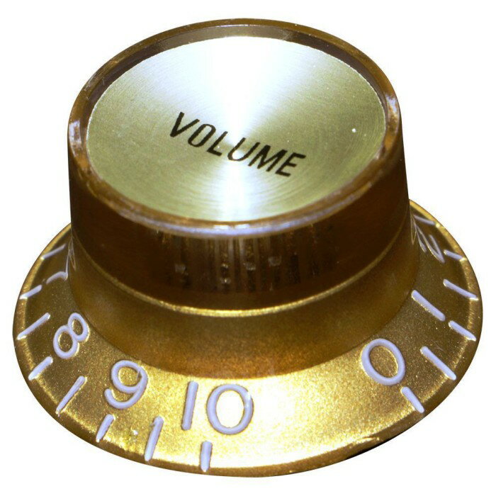 SCUD KG-130V ハットノブ ボリューム ミリ ゴールド/ゴールドキャップ