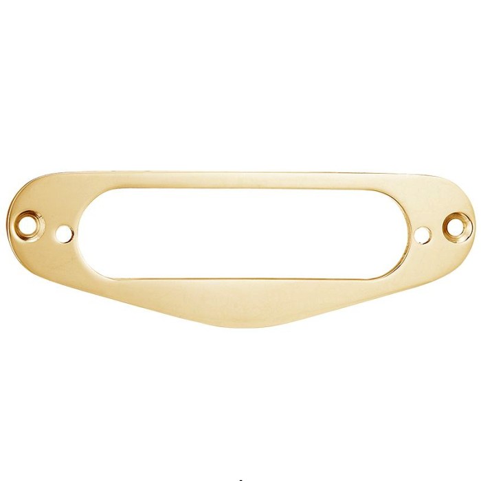 シングルコイル用のエスカッションです。取付ビス2本付属。ブラス製。