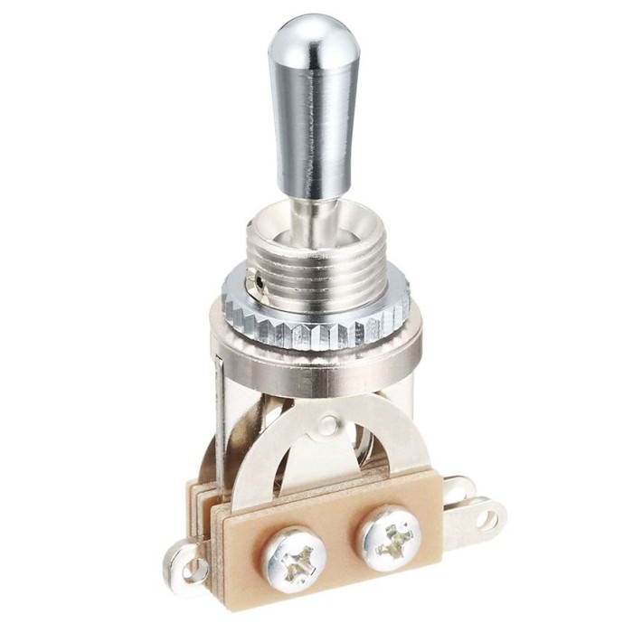 SCUD YM-T20C 国産トグルスイッチ クロームパーツ ノブ付き