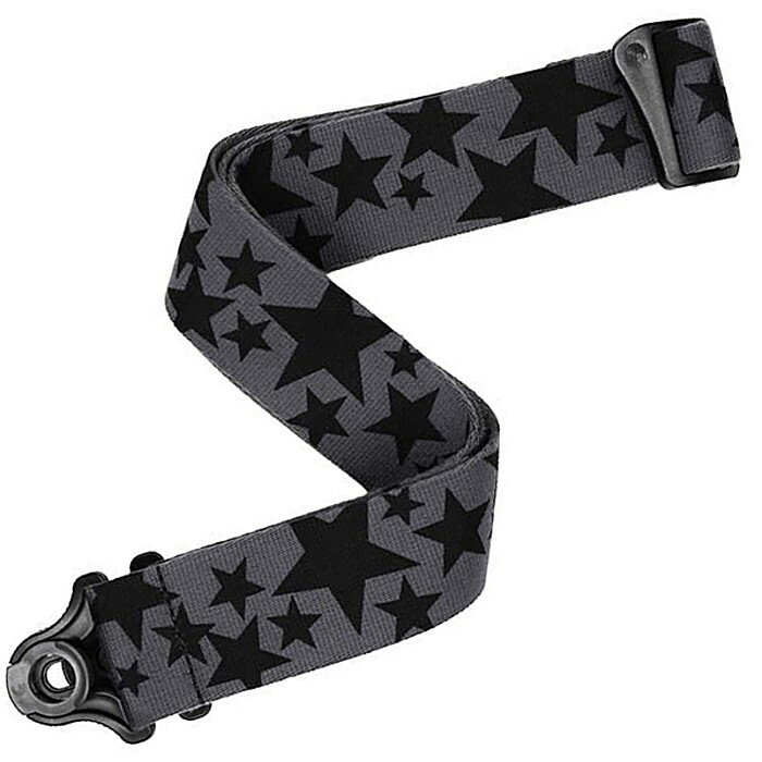 D'Addario Auto Lock Strap Stars BK/GY 50BAL14 ダダリオ オートロック ギターストラップ