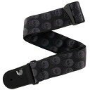 D'Addario Woven Strap Skulls Black Tubular 50TB00 ダダリオ ギターストラップ