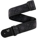 D'Addario Woven Strap Monterey Black Tubular 50TB01 ダダリオ ギターストラップ