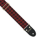 Live Line Fabric Strap LS2400AG2 ライブライン ギターストラップ 50mm幅 アーガイル/ブラック&レッド
