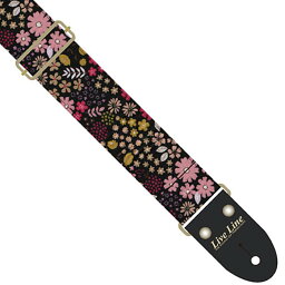 Live Line Fabric Strap LS2400FL5 ライブライン ギターストラップ 50mm幅 フラワー5