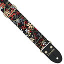 Live Line Fabric Strap LS2400KSB ライブライン ギターストラップ 50mm幅 矢 ちりめん風/草桜