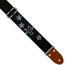 Live Line Rhinestone Strap LS48BK-4 ライブライン ギターストラップ ラインストーン ネコ/ブルー