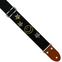 Live Line Rhinestone Strap LS48BK-5 ライブライン ギターストラップ ラインストーン スマイリー