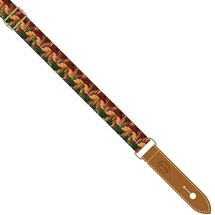 Live Line Ukulele Strap YUS23-3 ライブライン レース編み ウクレレストラップ ラスタ