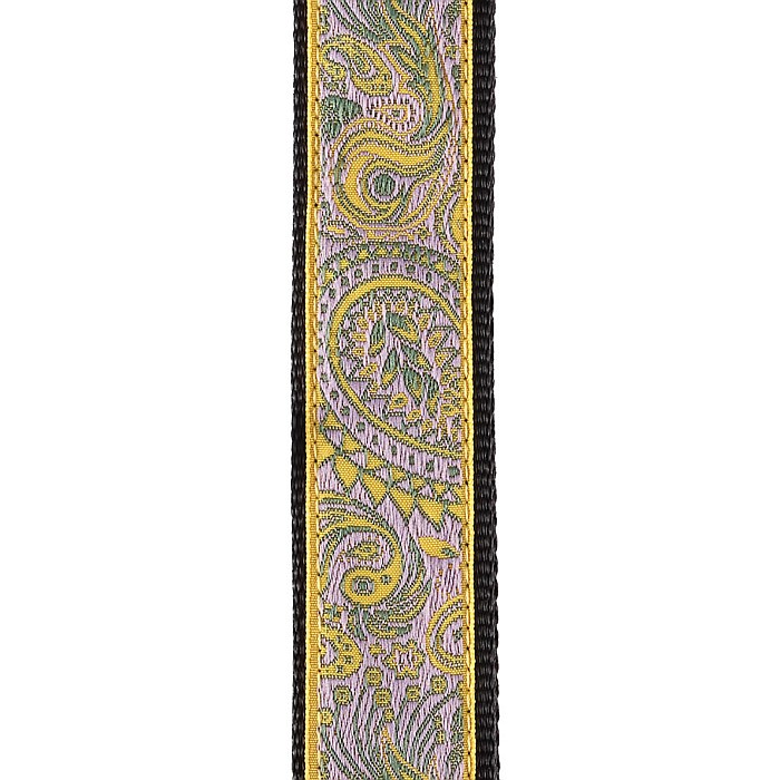 D'Addario Jacquard Ukulele Strap Paisley Yellow/Purple 15UKE04 ダダリオ ウク...