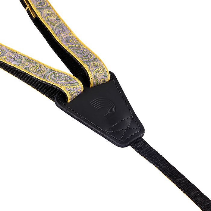 D'Addario Cradle Ukulele Strap Paisley Yellow/Purple 19UKE06 ダダリオ ウクレ...