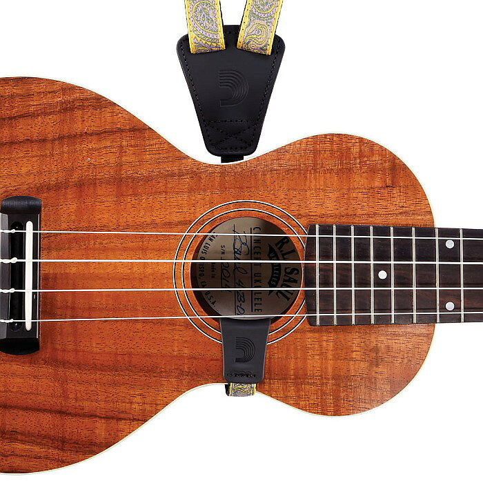 D'Addario Cradle Ukulele Strap Paisley Yellow/Purple 19UKE06 ダダリオ ウクレ...
