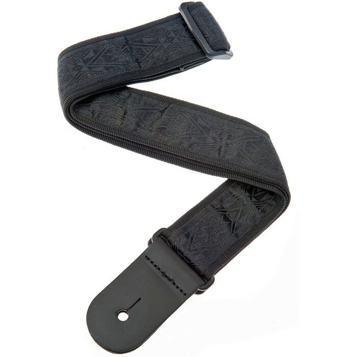Rakuten - D'Addario Woven Strap Black Satin 50B01 ダダリオ ギターストラップ