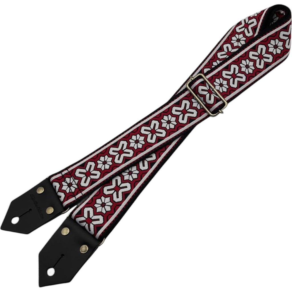 Spice Note Strap "Woven＆Acrylic" ES-CW50WEM/RED スパイスノート ギターストラップ