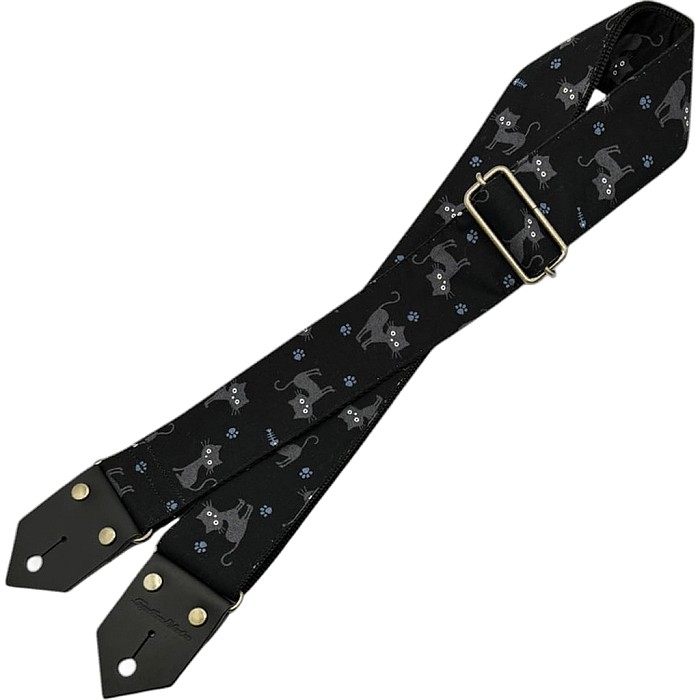 Spice Note Strap "Black Cat" ES-PP50BC/BLK スパイスノート ギターストラップ